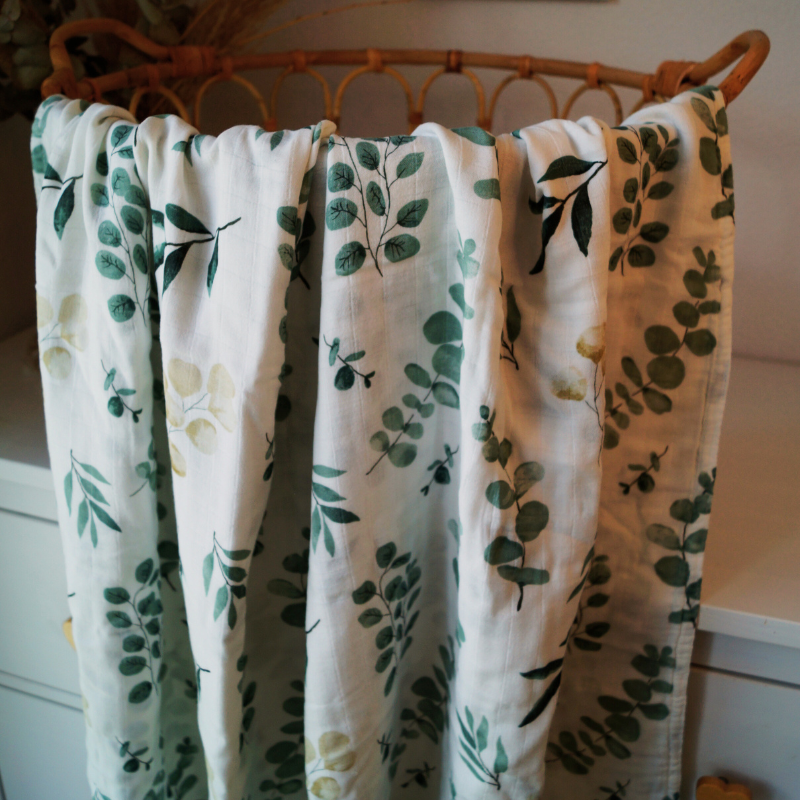 Deluxe Musselindecke Blätterzauber